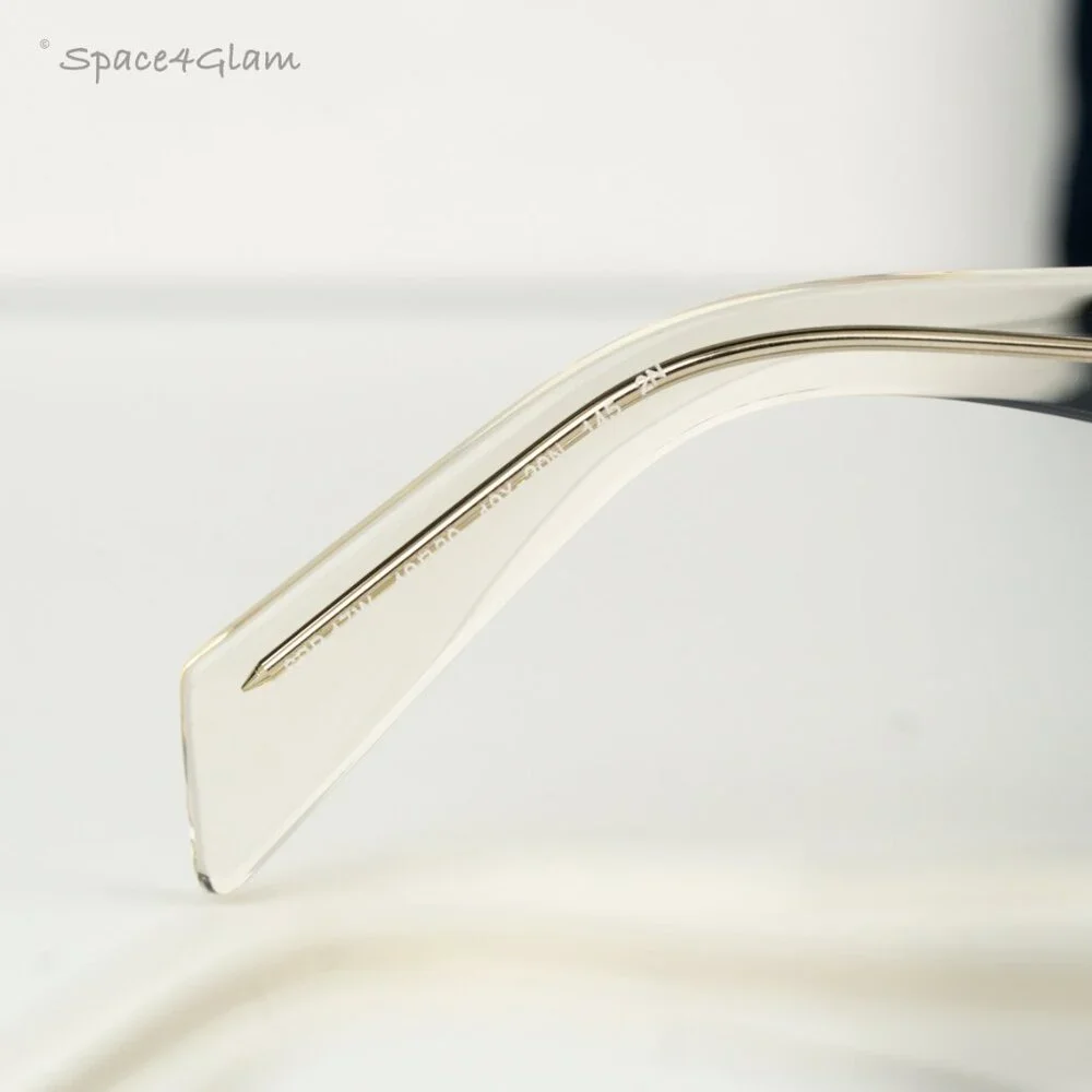 BRAND NEW Prada PR17WS 19X30N Clear Champagne Platino Mirror Unisex Sunglasses